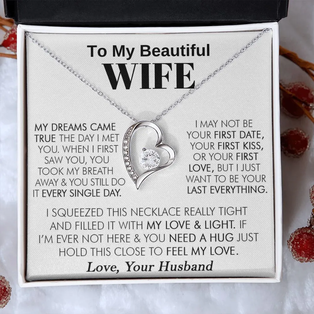 To My Beautiful Wife - Forever Love Necklace