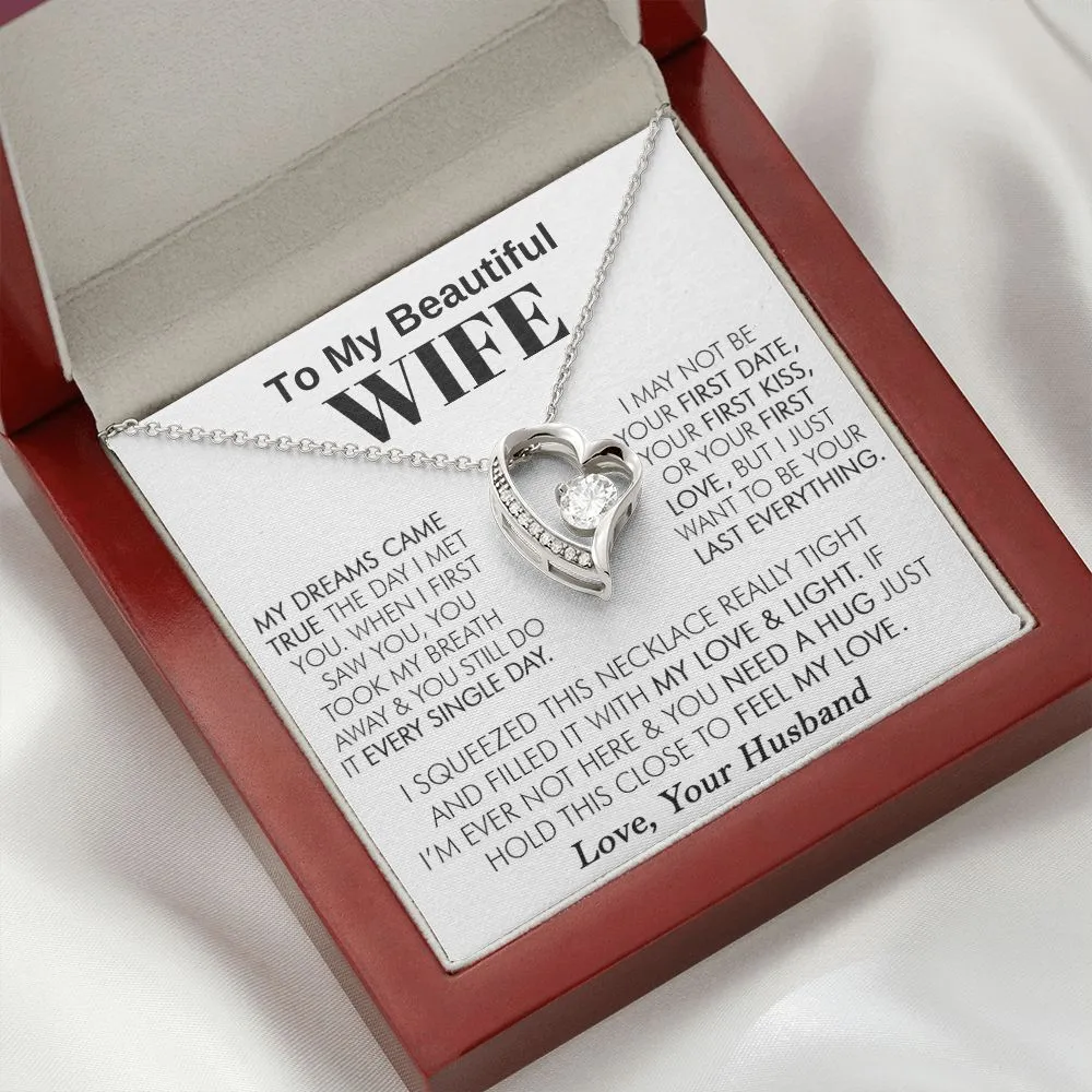 To My Beautiful Wife - Forever Love Necklace