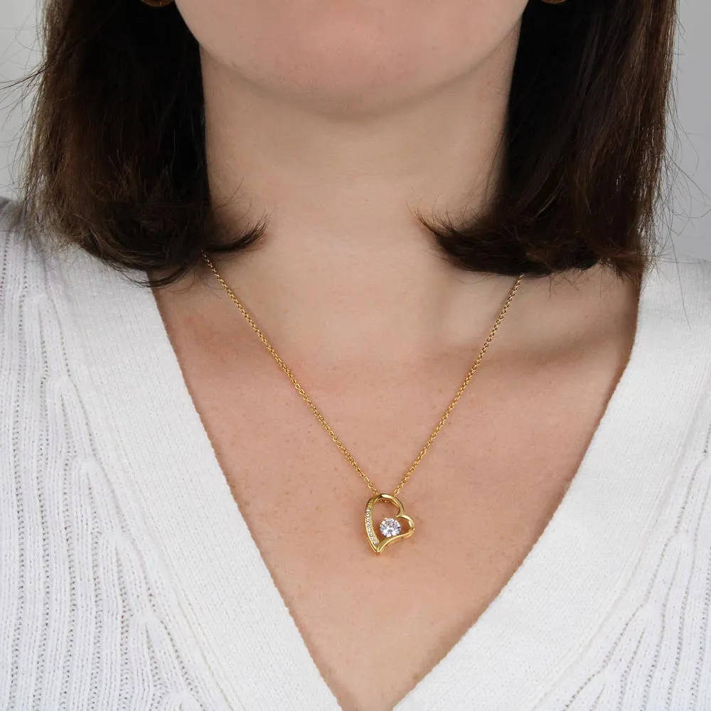 To My Beautiful Wife - Forever Love Necklace