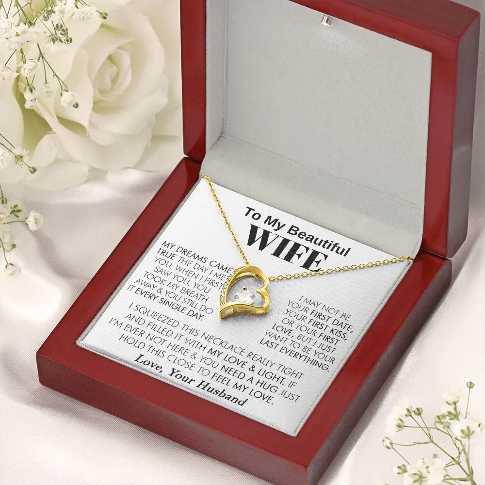 To My Beautiful Wife - Forever Love Necklace