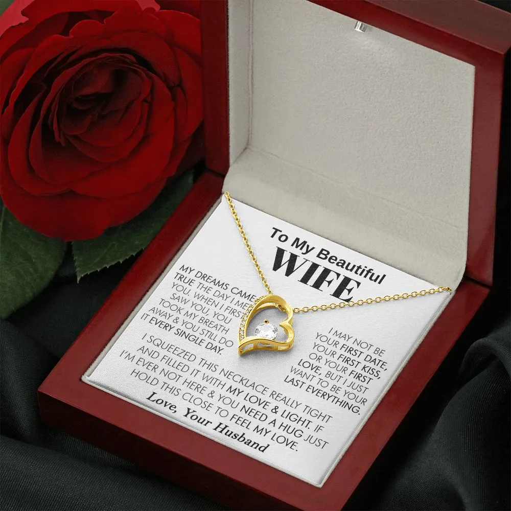 To My Beautiful Wife - Forever Love Necklace