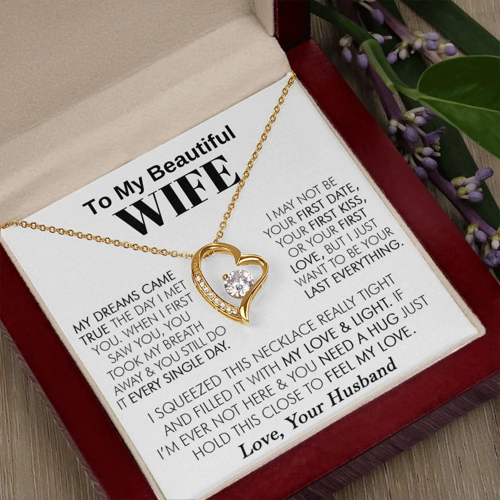 To My Beautiful Wife - Forever Love Necklace