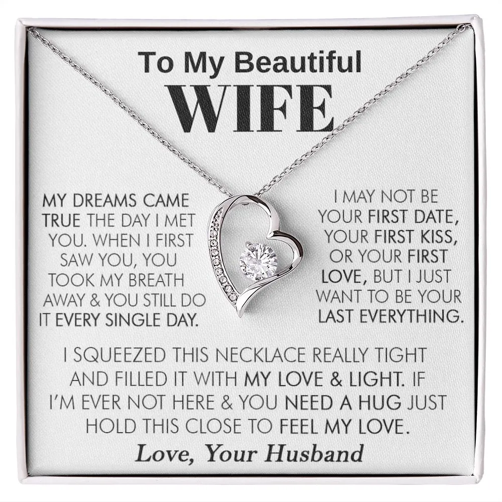 To My Beautiful Wife - Forever Love Necklace