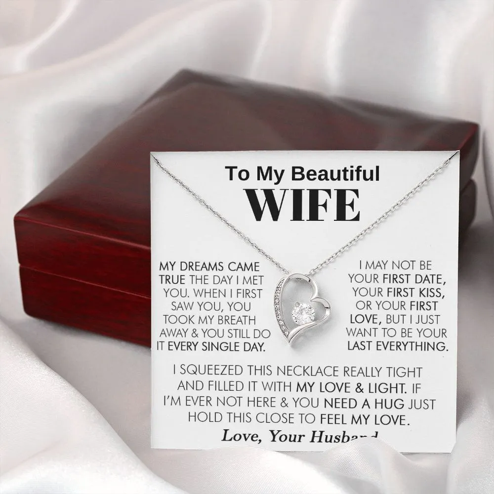 To My Beautiful Wife - Forever Love Necklace