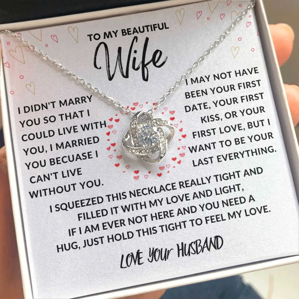 To My Beautiful Wife I Didn't Marry You Love Your Husband Red