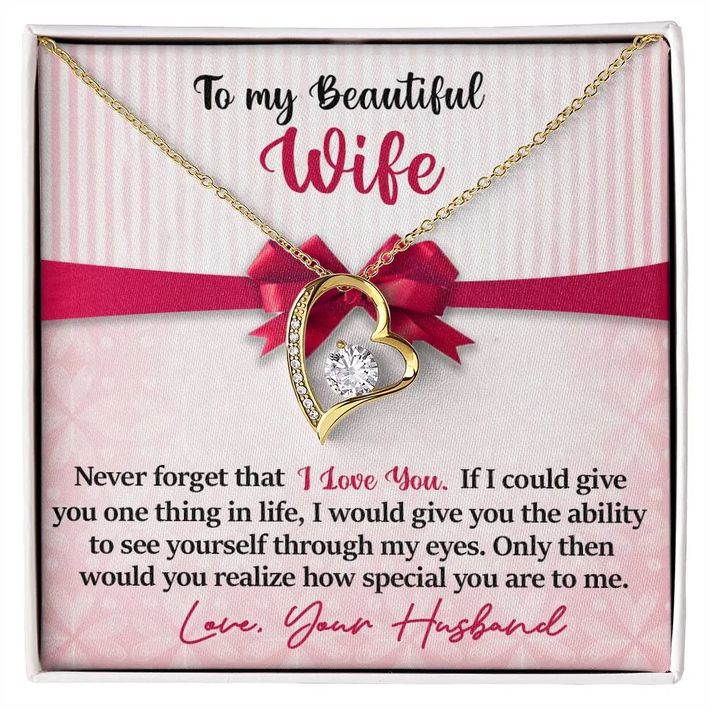 To My Beautiful Wife - I Love You - Love Your Husband - PRICE INCLUDES FREE SHIPPING