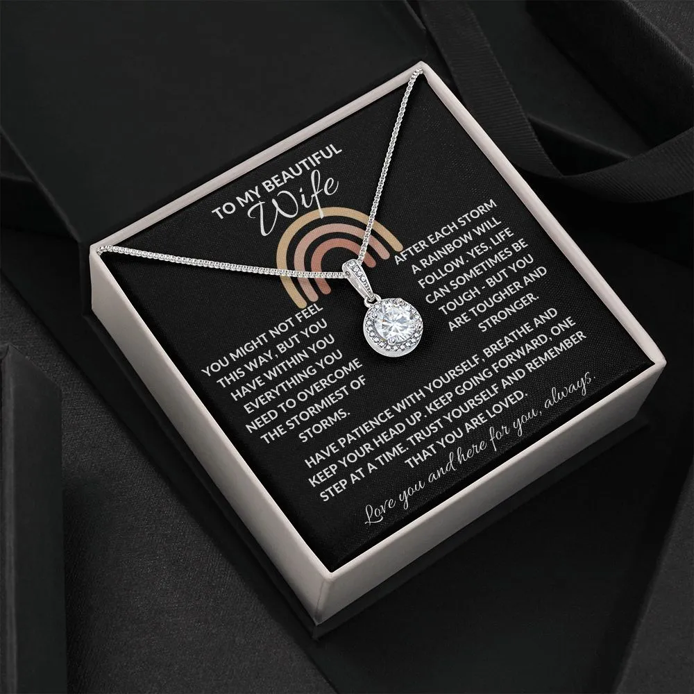 To My Beautiful Wife | You Are Strong - Eternal Hope Necklace