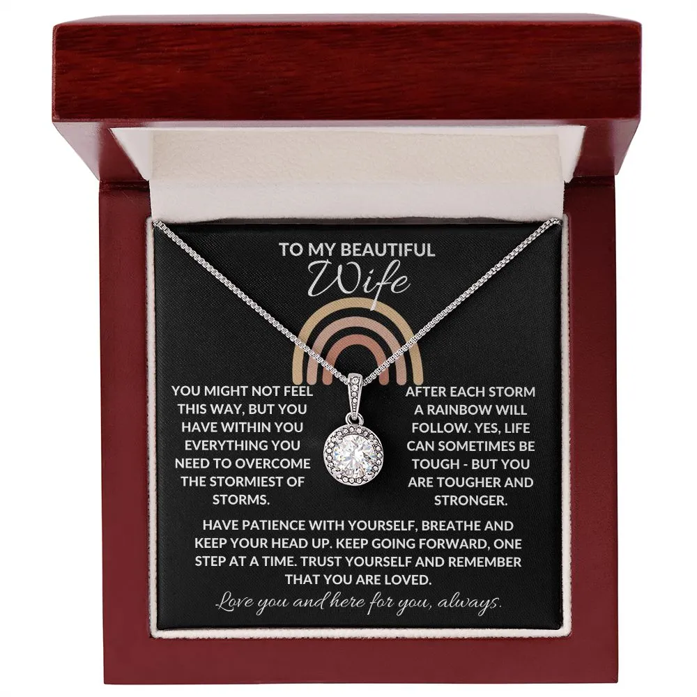 To My Beautiful Wife | You Are Strong - Eternal Hope Necklace