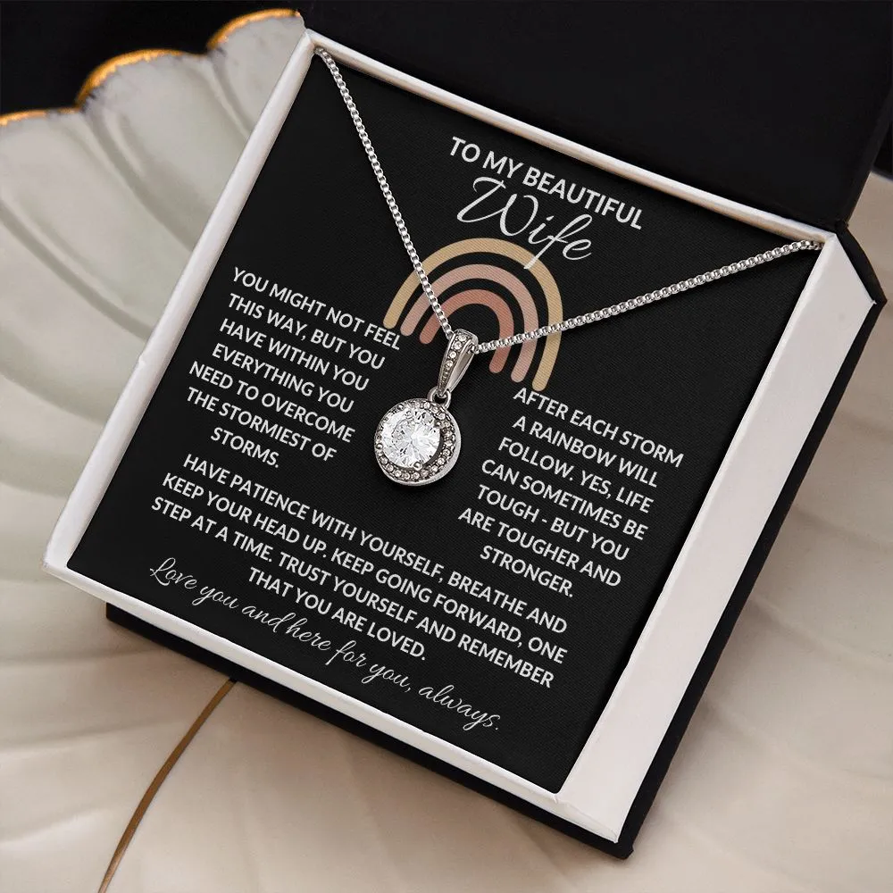 To My Beautiful Wife | You Are Strong - Eternal Hope Necklace