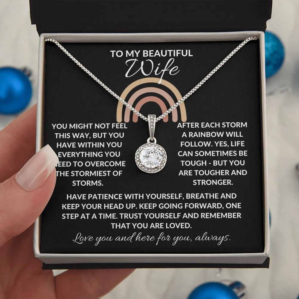 To My Beautiful Wife | You Are Strong - Eternal Hope Necklace