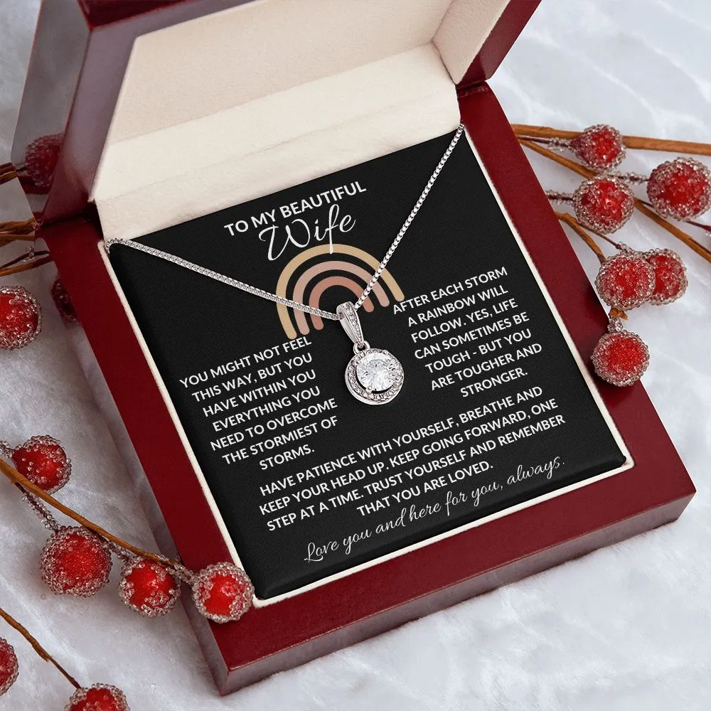 To My Beautiful Wife | You Are Strong - Eternal Hope Necklace