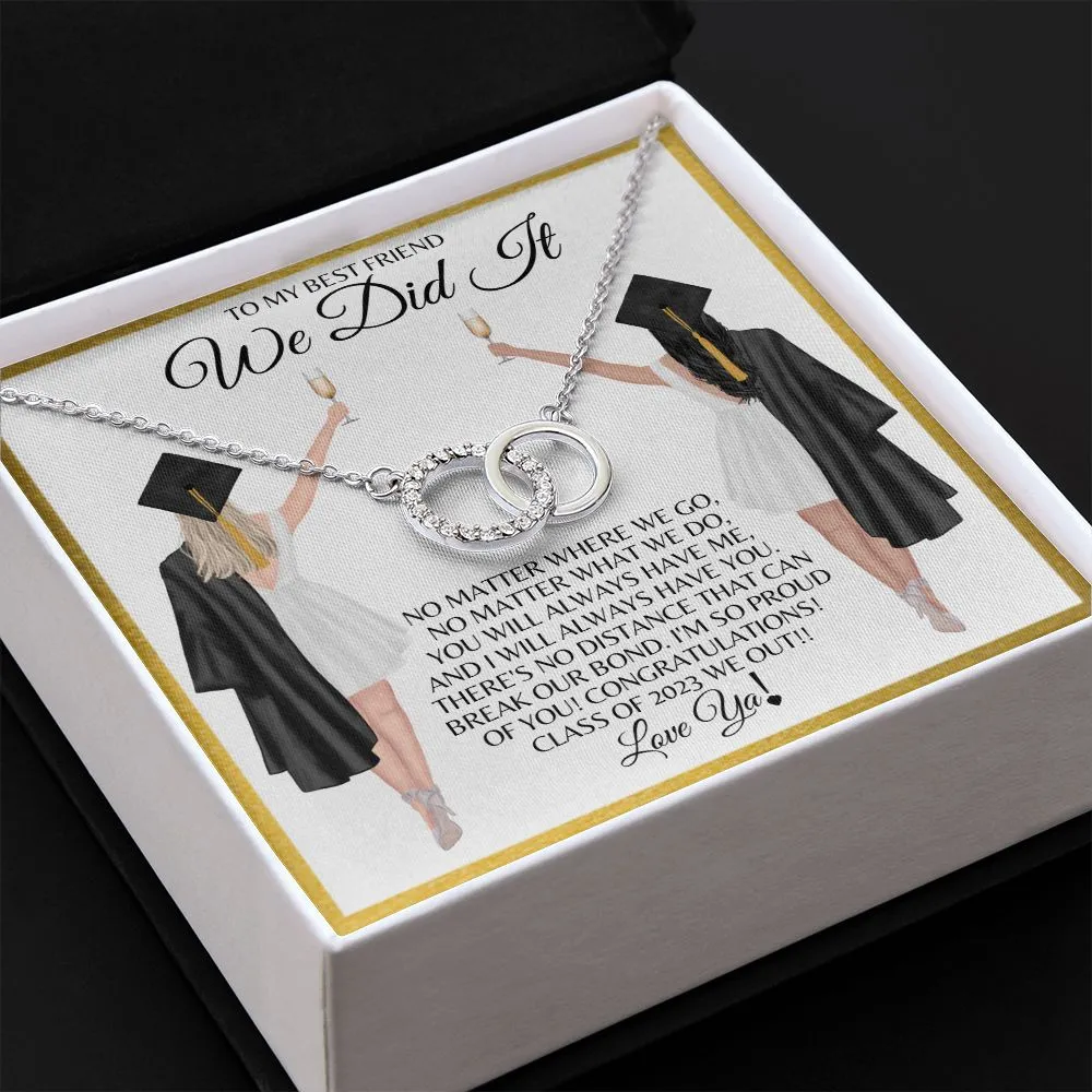 To My Best Friend | College Graduation Gift | Perfect Pair Necklace