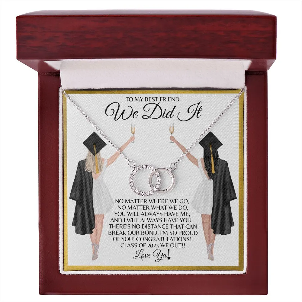 To My Best Friend | College Graduation Gift | Perfect Pair Necklace