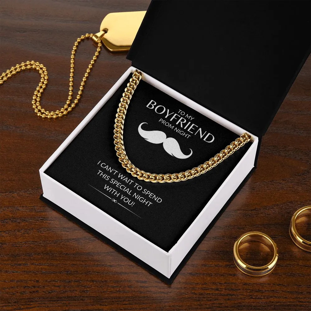 To My Boyfriend | Prom Night - Men's Cuban Link Necklace