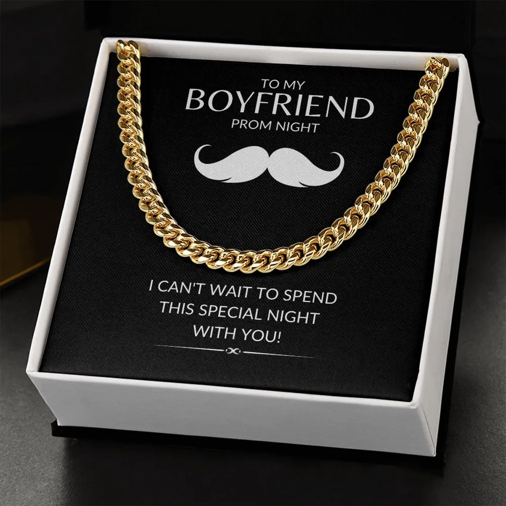 To My Boyfriend | Prom Night - Men's Cuban Link Necklace