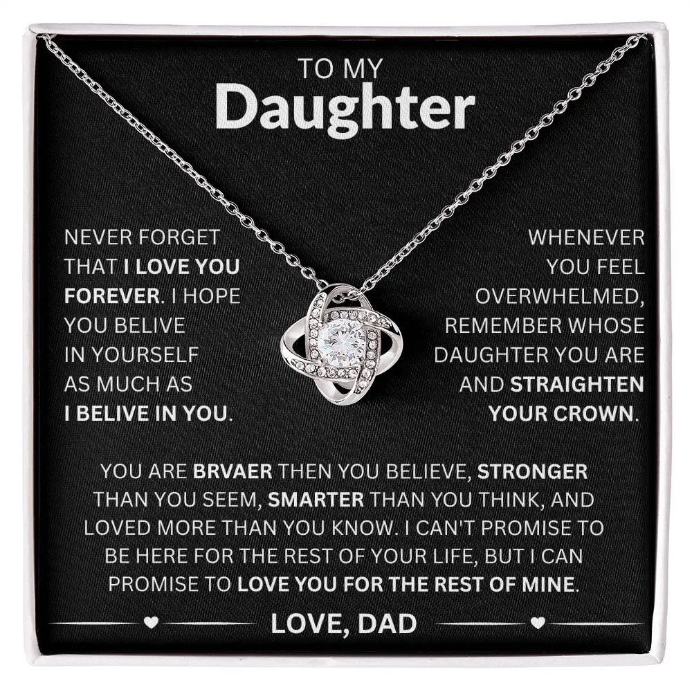 To My Daughter - Love Dad Necklace