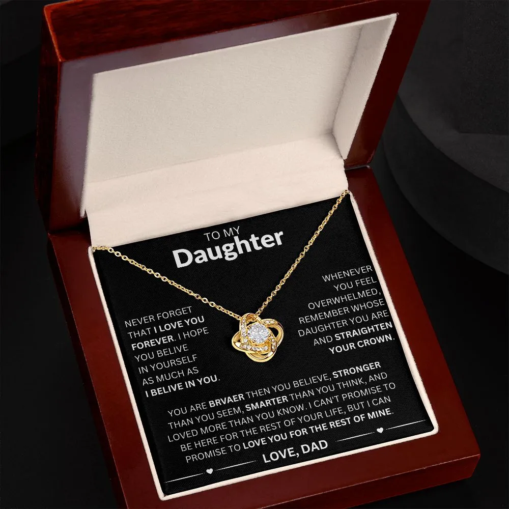 To My Daughter - Love Dad Necklace