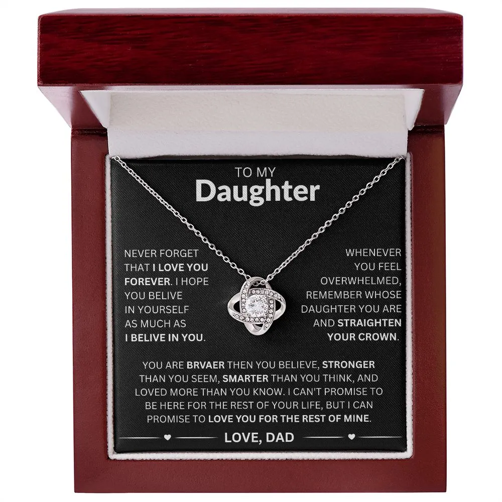 To My Daughter - Love Dad Necklace