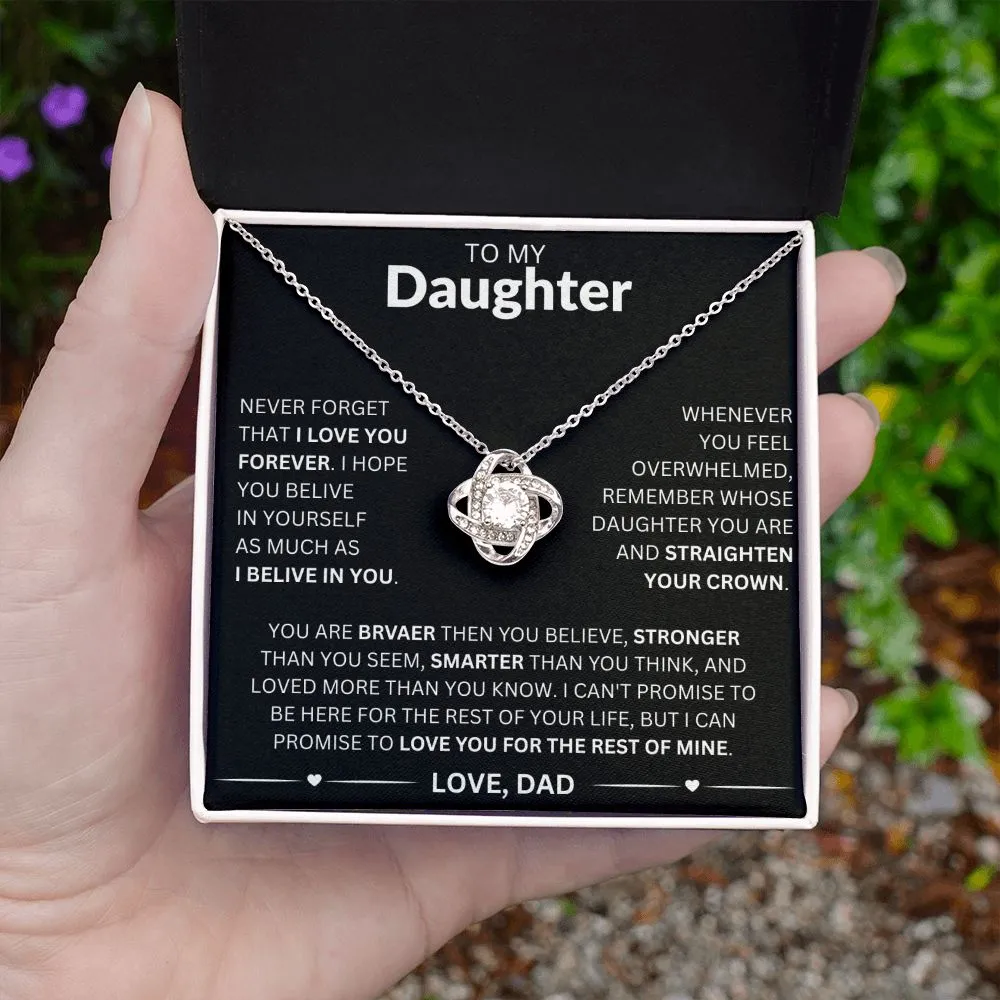 To My Daughter - Love Dad Necklace