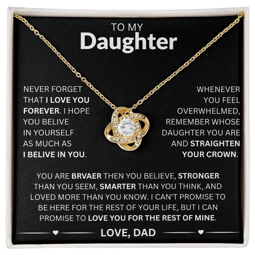 To My Daughter - Love Dad Necklace