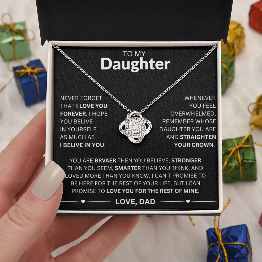 To My Daughter - Love Dad Necklace