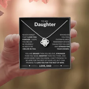 To My Daughter - Love Dad Necklace