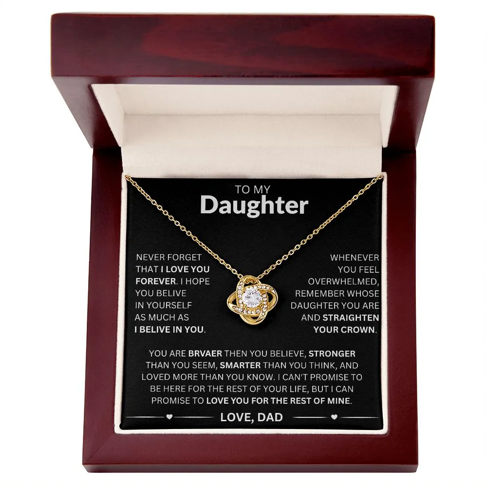 To My Daughter - Love Dad Necklace