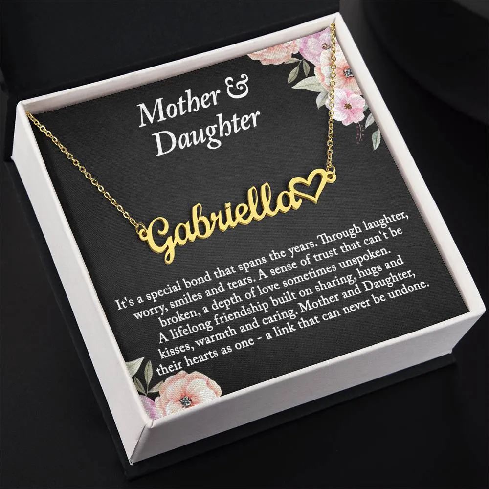 To My Daughter Necklace, Personalized Mother Daughter Gifts, Daughter Necklace, Daughter Gift