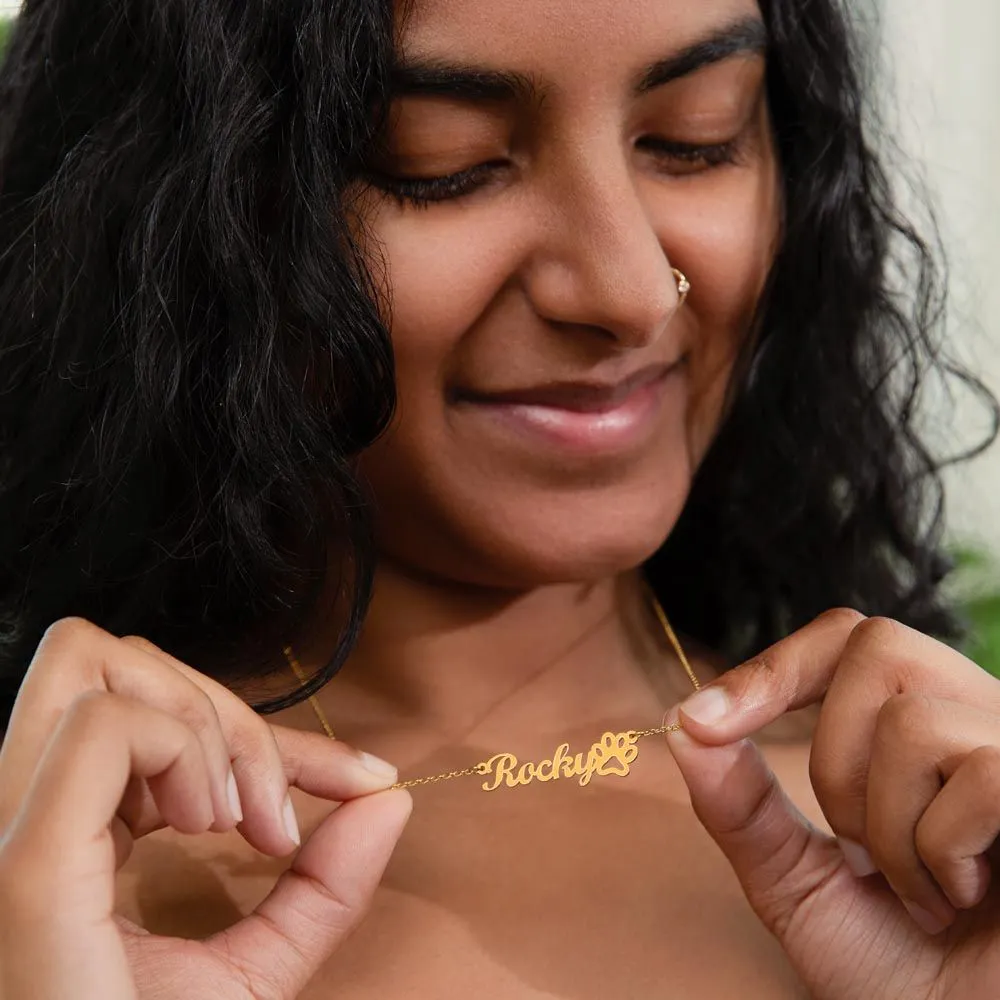 To My Dog Mama Personalized Necklace
