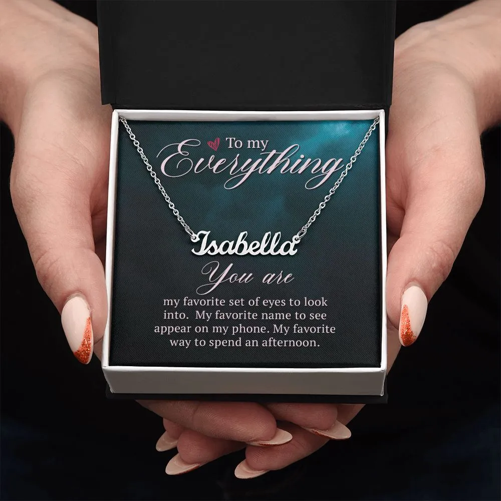 To my everything