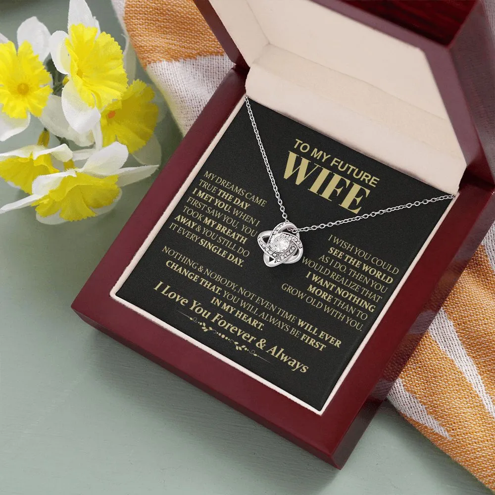To My Future Wife - Love Knot Necklace