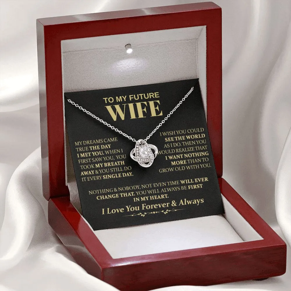 To My Future Wife - Love Knot Necklace