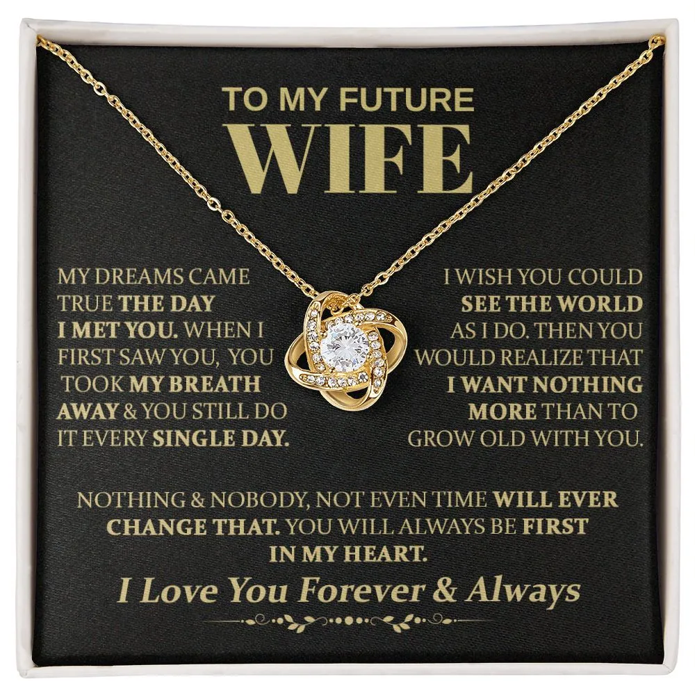 To My Future Wife - Love Knot Necklace
