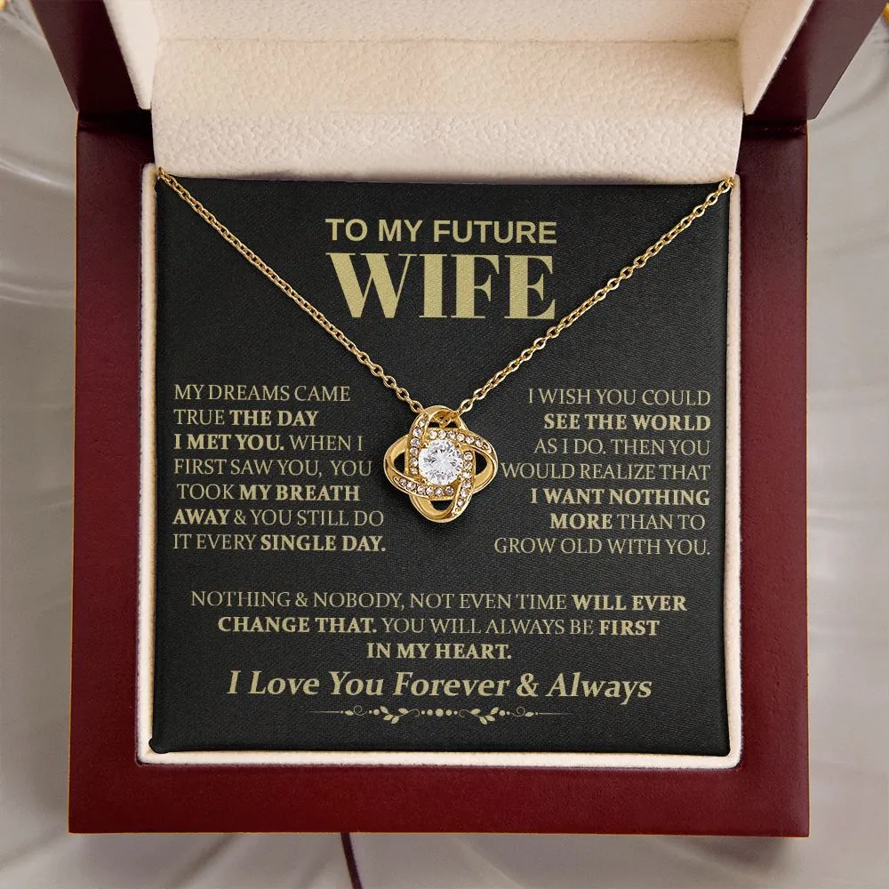 To My Future Wife - Love Knot Necklace