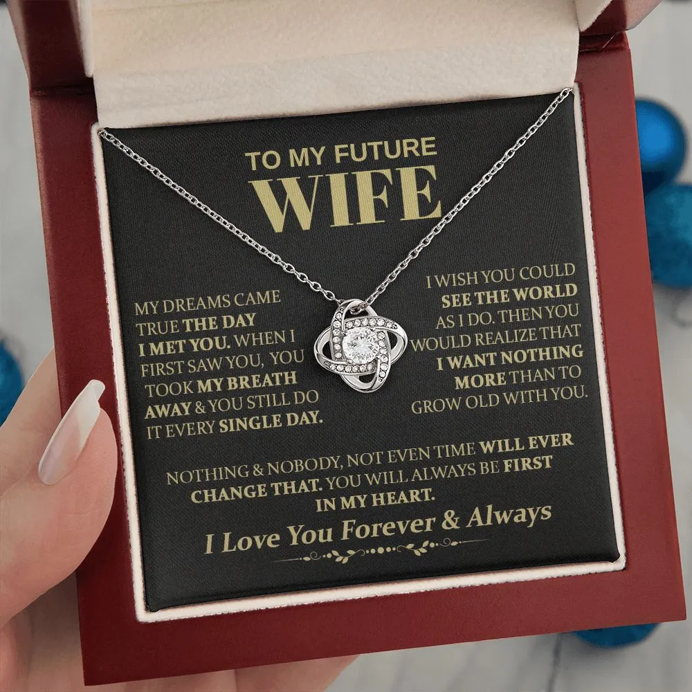 To My Future Wife - Love Knot Necklace
