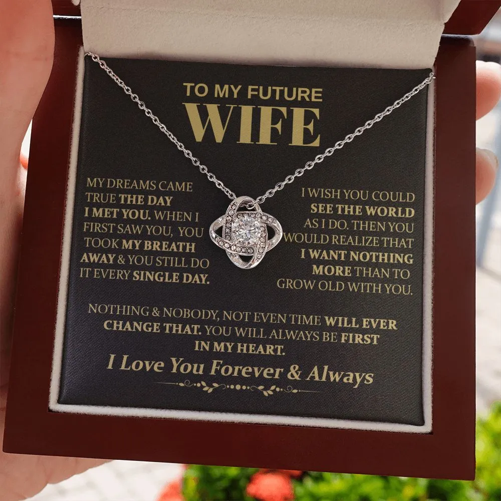 To My Future Wife - Love Knot Necklace