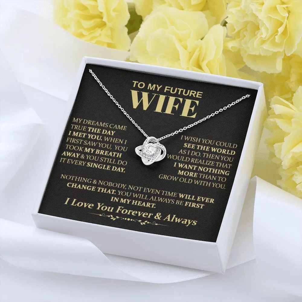 To My Future Wife - Love Knot Necklace