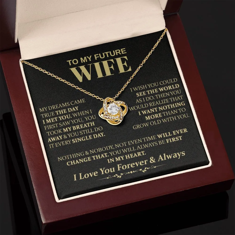 To My Future Wife - Love Knot Necklace
