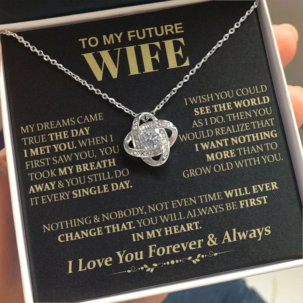 To My Future Wife - Love Knot Necklace