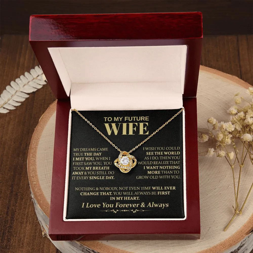 To My Future Wife - Love Knot Necklace