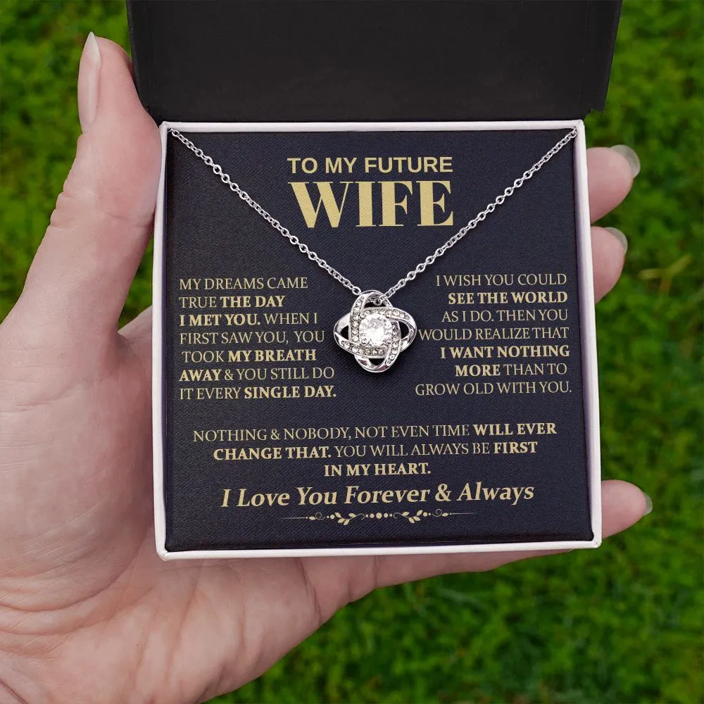 To My Future Wife - Love Knot Necklace