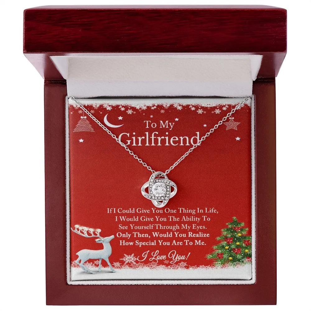 To My Girlfriend Necklace, Christmas Gift for Girlfriend