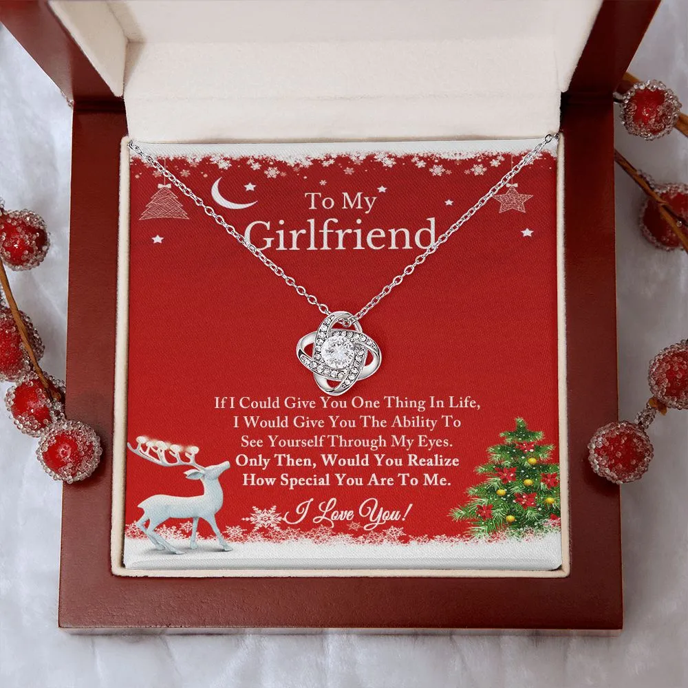 To My Girlfriend Necklace, Christmas Gift for Girlfriend