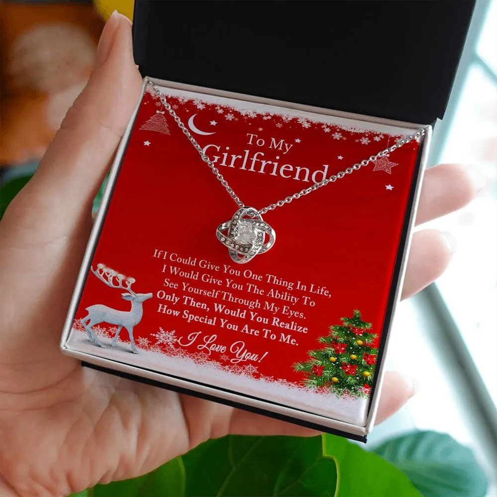 To My Girlfriend Necklace, Christmas Gift for Girlfriend