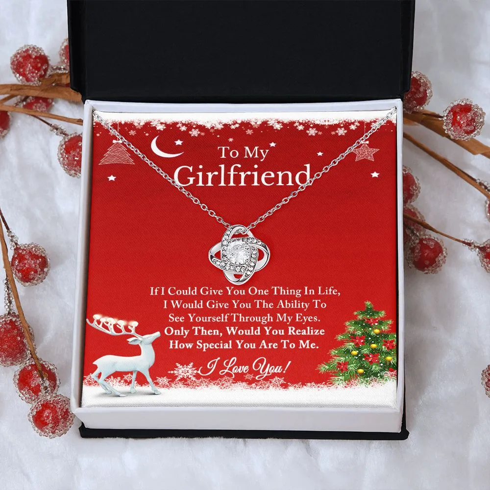 To My Girlfriend Necklace, Christmas Gift for Girlfriend