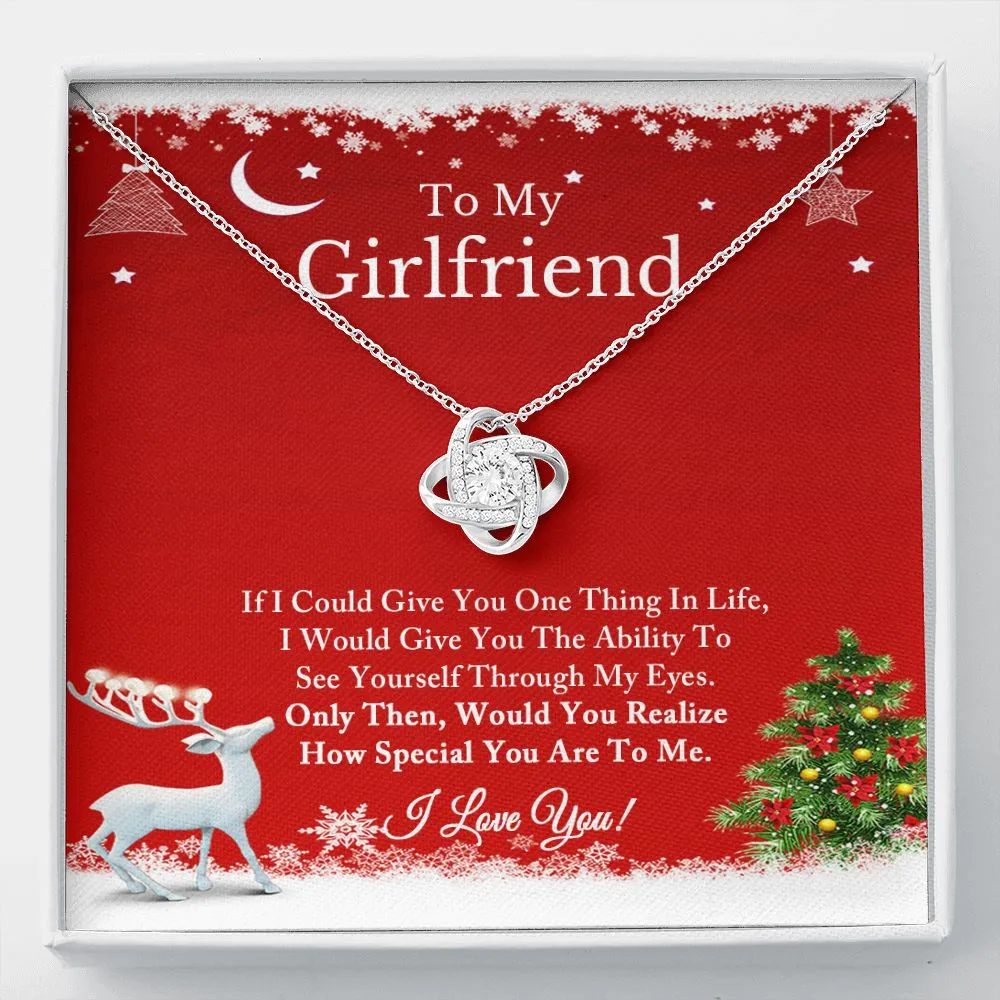 To My Girlfriend Necklace, Christmas Gift for Girlfriend