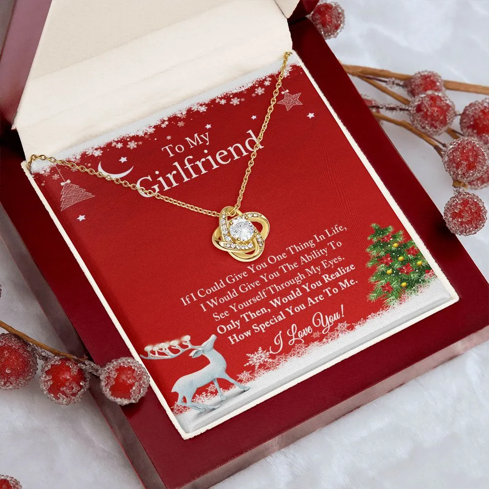 To My Girlfriend Necklace, Christmas Gift for Girlfriend