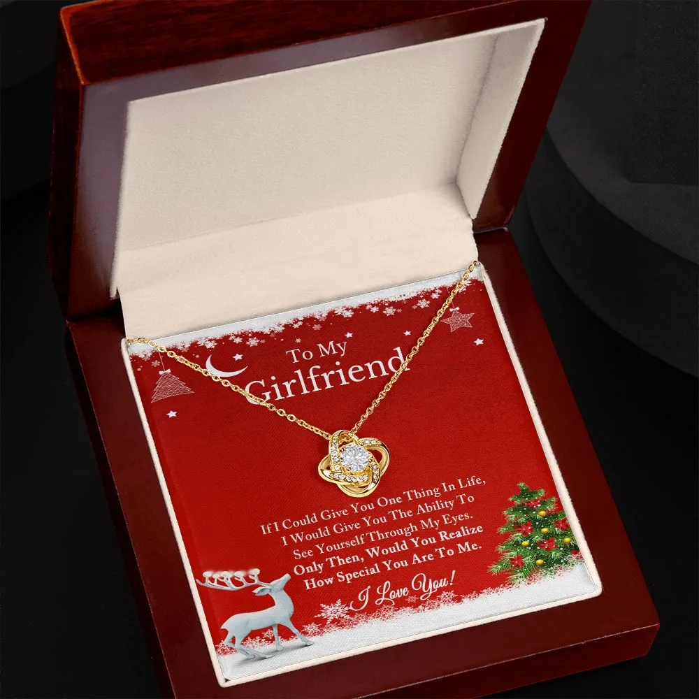 To My Girlfriend Necklace, Christmas Gift for Girlfriend