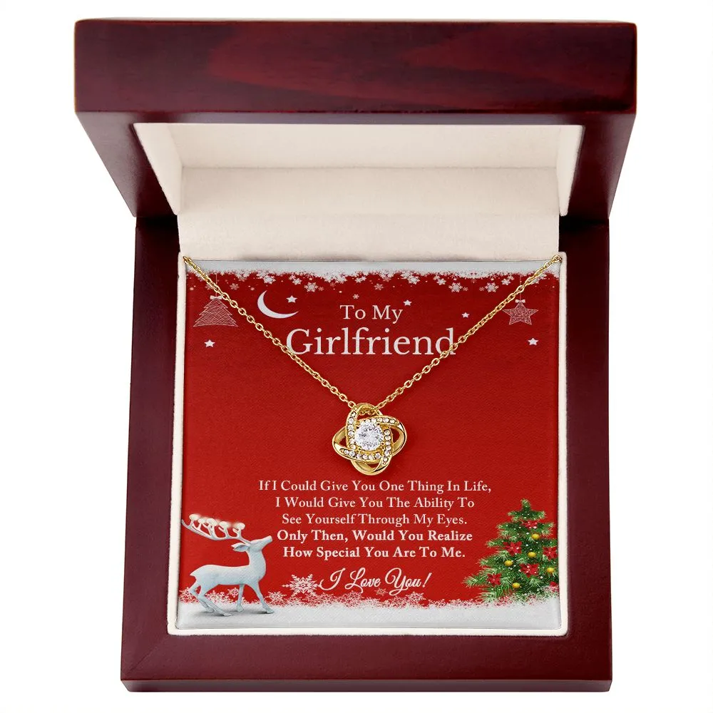 To My Girlfriend Necklace, Christmas Gift for Girlfriend