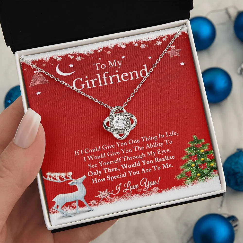 To My Girlfriend Necklace, Christmas Gift for Girlfriend